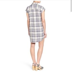 Treasure and bond plaid shirt dress